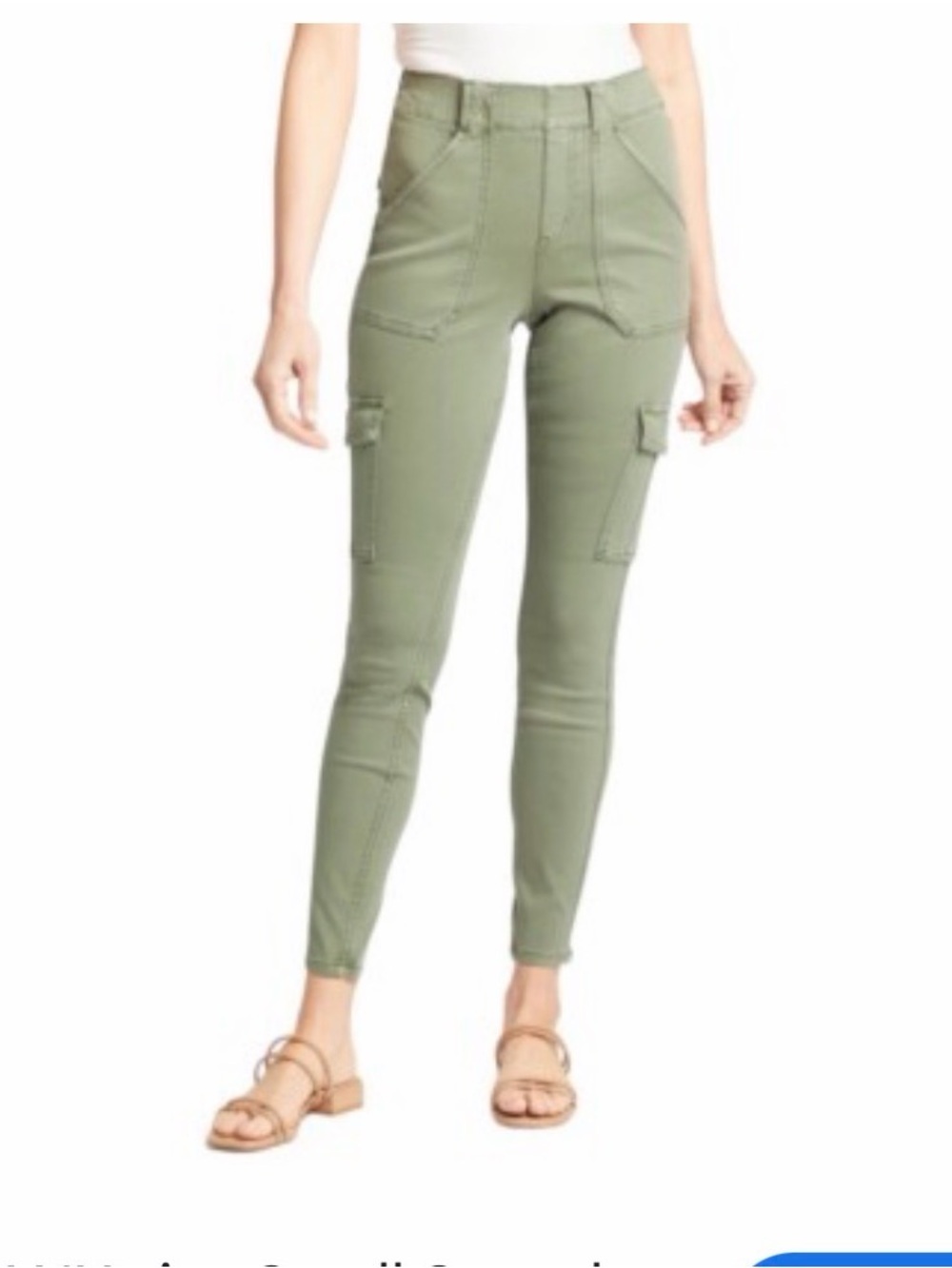 SPANX Women's Skinny Jeans in Olive Green